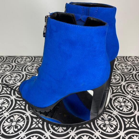 Bar III Dillian Front Zip Shooties, Cobalt Micro, 7M - Picture 6 of 10